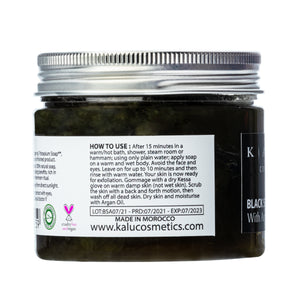 NATURAL BLACK SOAP with ARGAN OIL