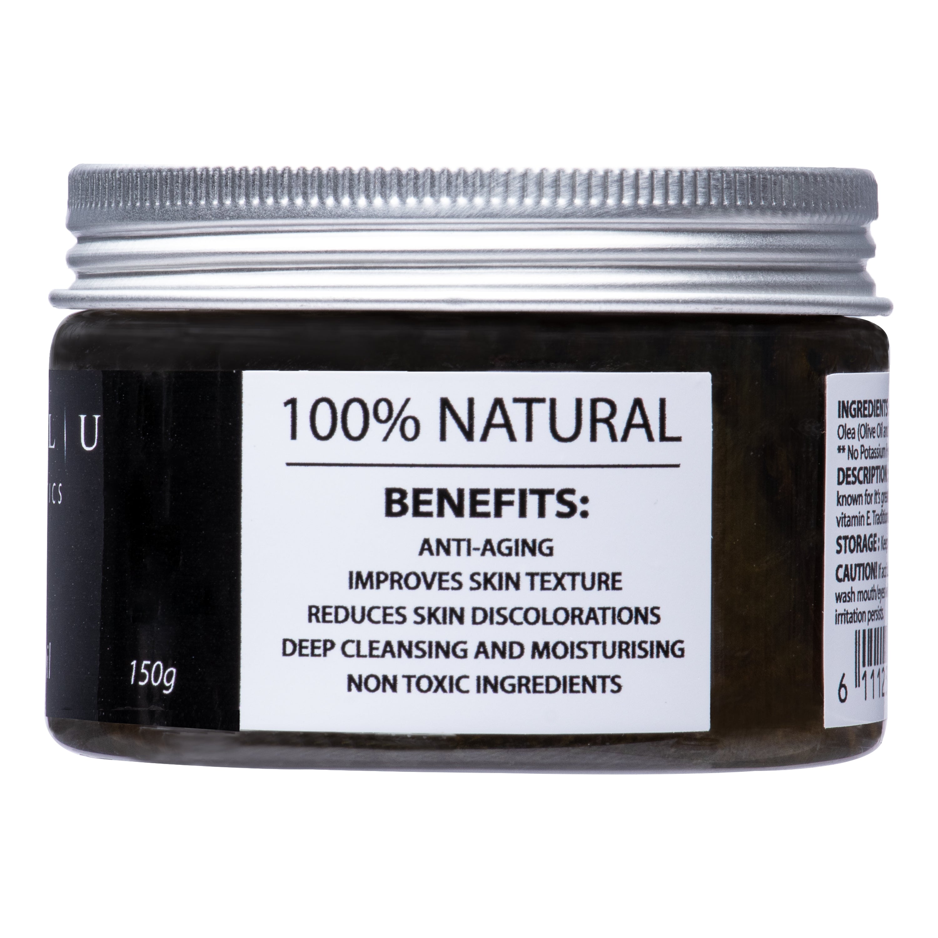 NATURAL BLACK SOAP with ARGAN OIL